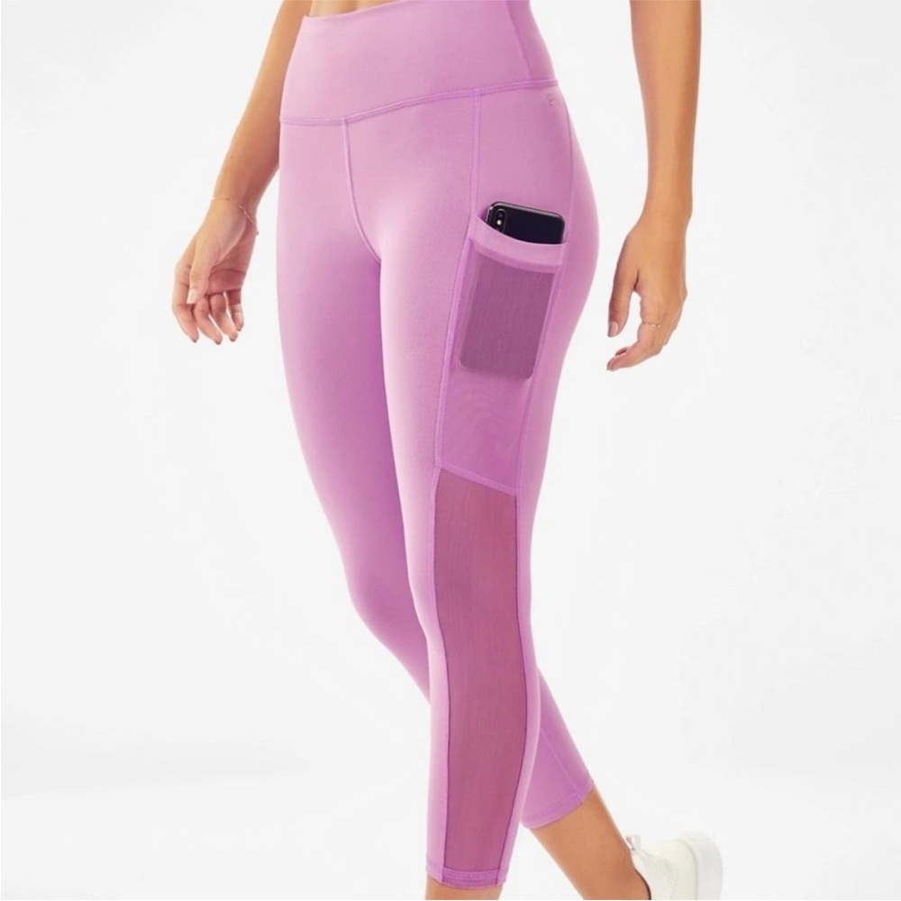 FABLETICS Argle Purple Mila Pocket PowerHold High-Waisted Capri‎ Active Size S